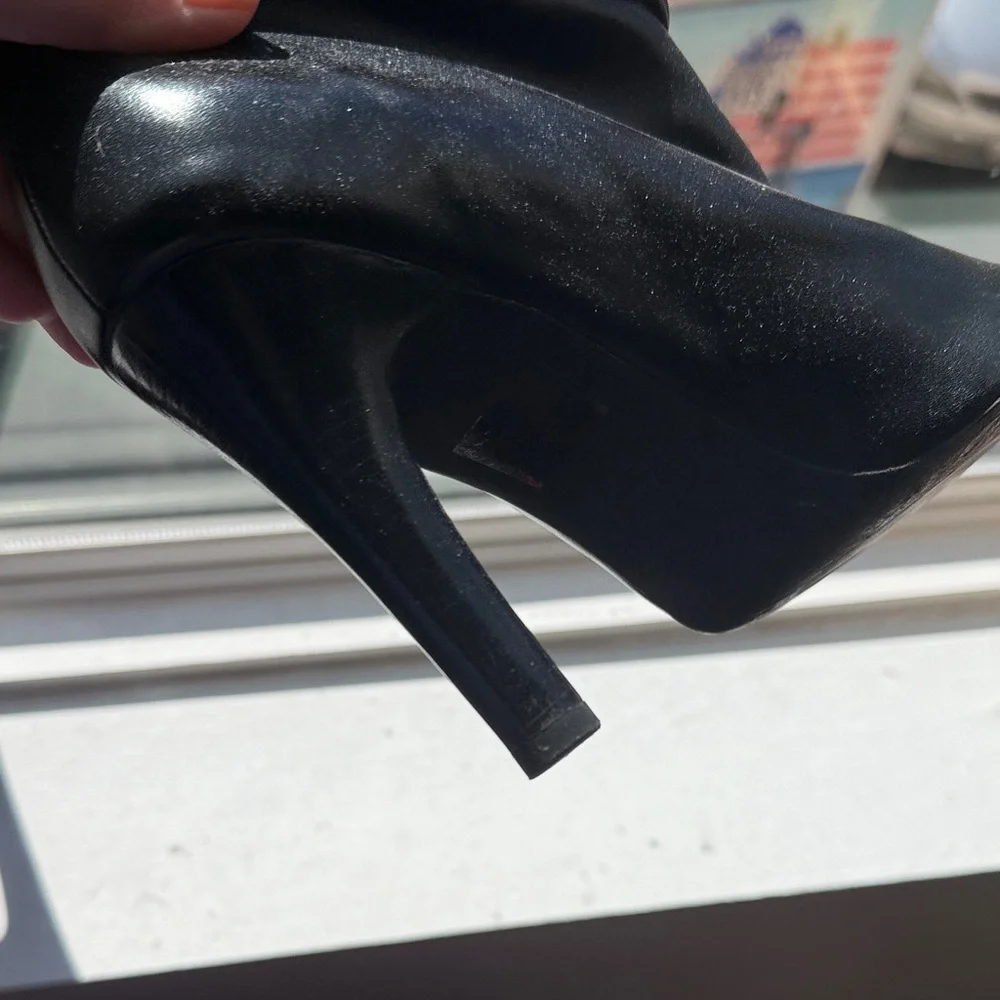 Michael Kors Black Heeled Boots - Picture 6 of 9